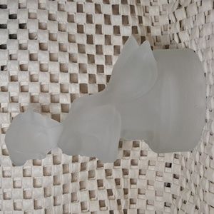 Vintage Hummel Goebel Ceramic Figurine Sculpture Frosted Goose Girl